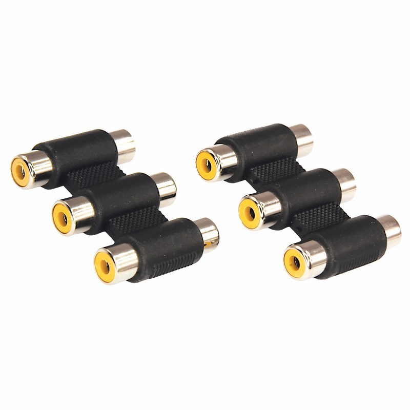 

Переходник (адаптер) 3xRCA(F)-3XRCA(F) REXANT (06-0166-A), -