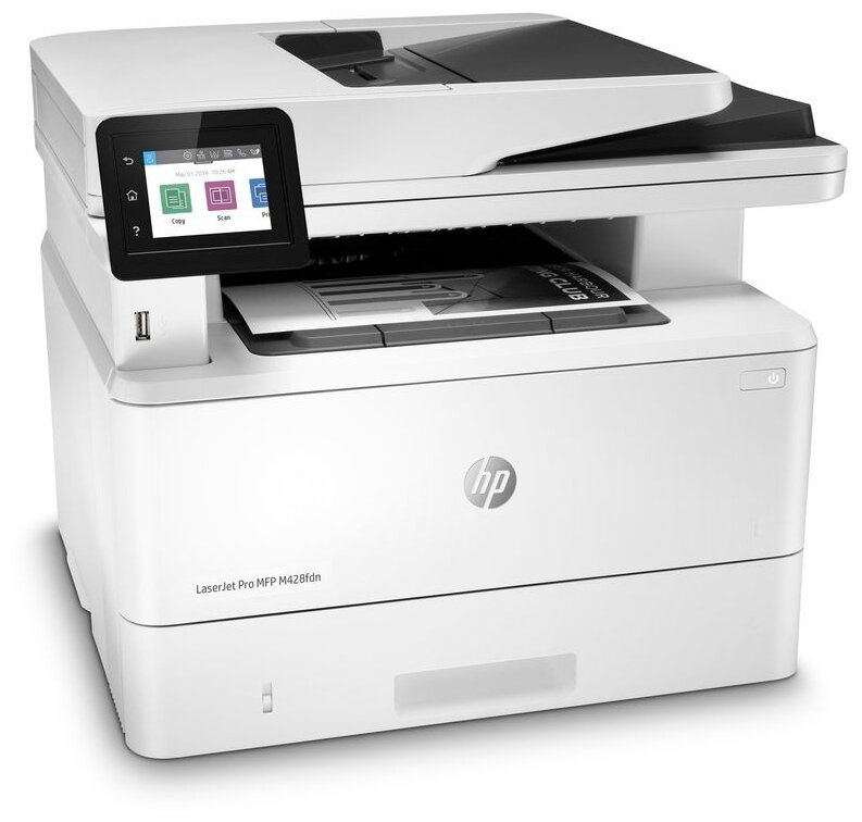 МФУ HP LaserJet Pro M428fdn,, A4, ч/б, сетевой, USB