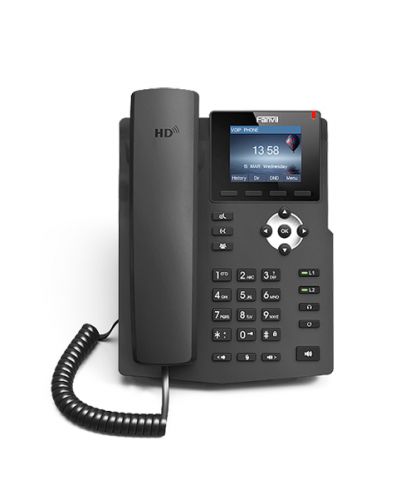 

VoIP-телефон Fanvil X3SP , 2 линии, 2 SIP-аккаунта, цветной дисплей, PoE, черный (X3SP rev.B), X3SP