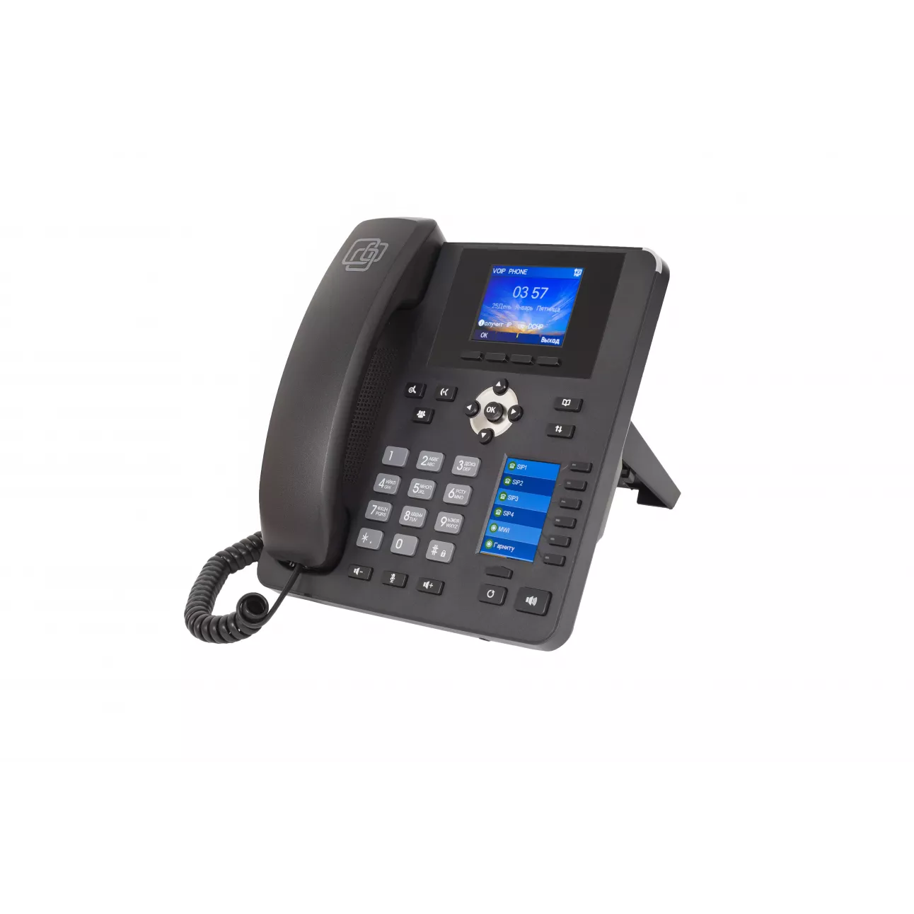 

VoIP-телефон SNR SNR-VP-54-CG-P, 4 линии, 4 SIP-аккаунта, цветной дисплей, PoE, черный (SNR-VP-54-CG-P), SNR-VP-54-CG-P