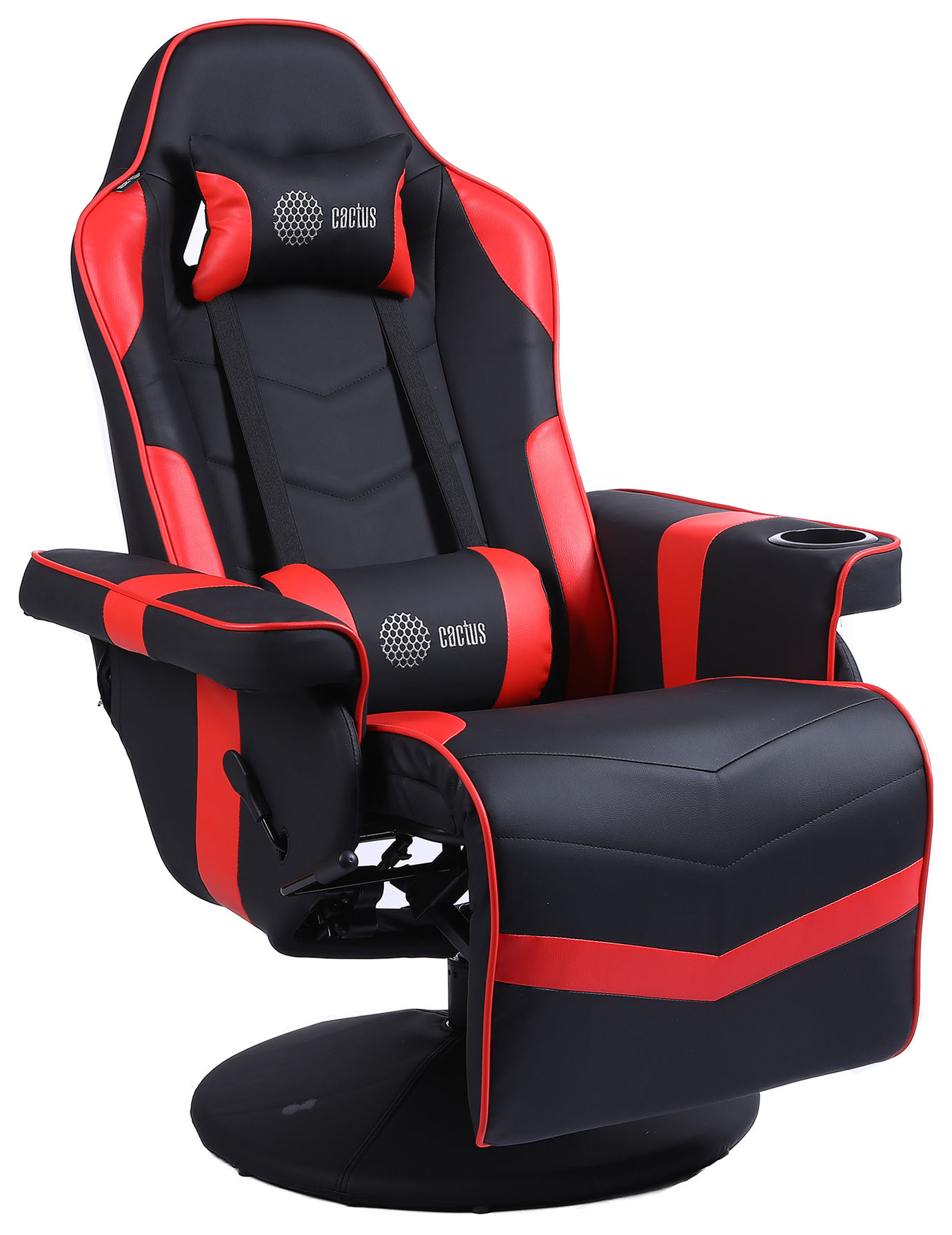 Кресло игровое Cactus CS-CHR-GS200BLR, черный/красный (1660834)