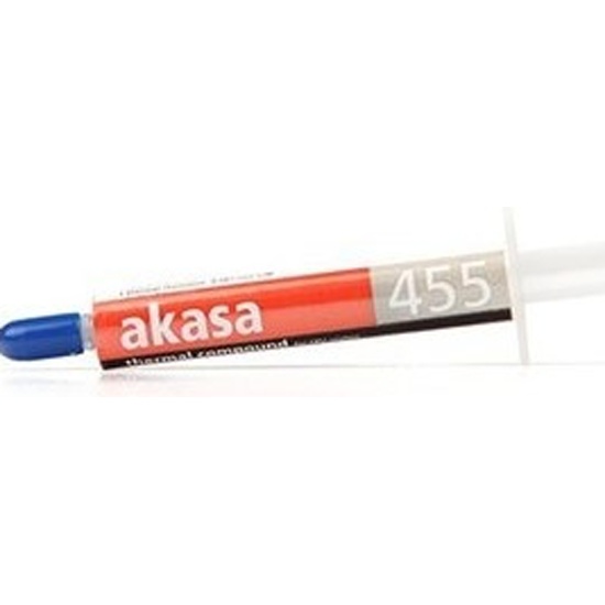 Термопаста Akasa 455, 2.4 Вт/м·К, шприц, с картой для нанесения, 5 г (AK-455-5G)