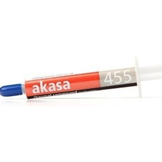 

Термопаста Akasa 455, 2.4 Вт/м·К, шприц, с картой для нанесения, 5 г (AK-455-5G), 455