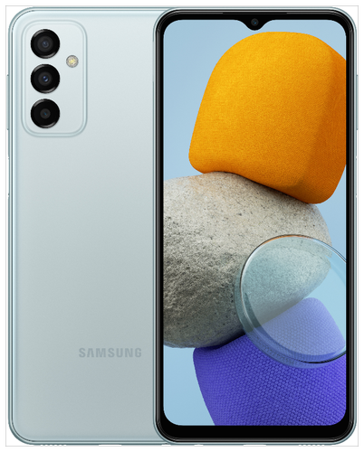 

Смартфон Samsung Galaxy M23, 6.6" 1080x2400 PLS, Qualcomm Snapdragon 750G, 6Gb RAM, 128Gb, 3G/4G, NFC, Wi-Fi, BT, 3xCam, 2-Sim, 5000 мА⋅ч, USB Type-C, Android 12, синий (SM-M236BLBHMEA), Galaxy M23