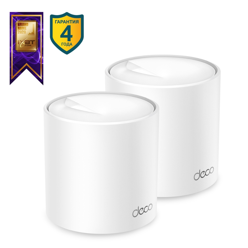 Mesh система TP-LINK DECO X50, до 2402 Мбит/с, комплект 2