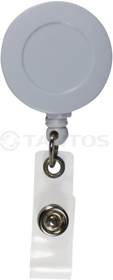 Брелок-ретрактор Tantos TS-Retractor 01, Диаметр 32 мм, серый (00-00033958)