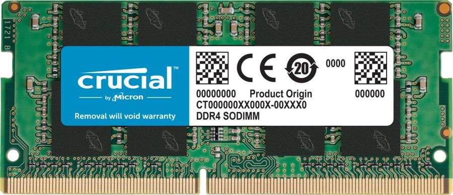 Память DDR4 SODIMM 16Gb, 3200MHz Crucial (CT16G4SFS832A)