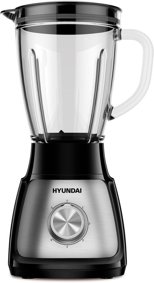

Блендер стационарный HYUNDAI HYB-S4814 800Вт, 1.5л, черный, серебристый (HYB-S4814), HYB-S4814