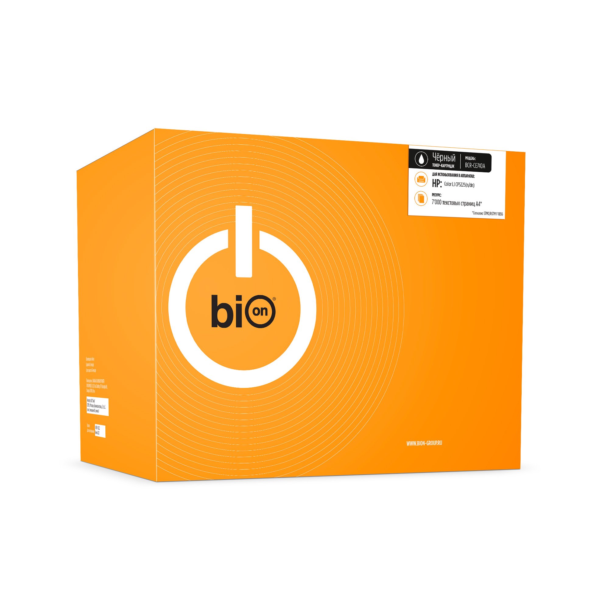 

Картридж лазерный Bion BCR-CE740A (CE740A ), черный, 7000 страниц, совместимый для LJC CP5225(n/dn)