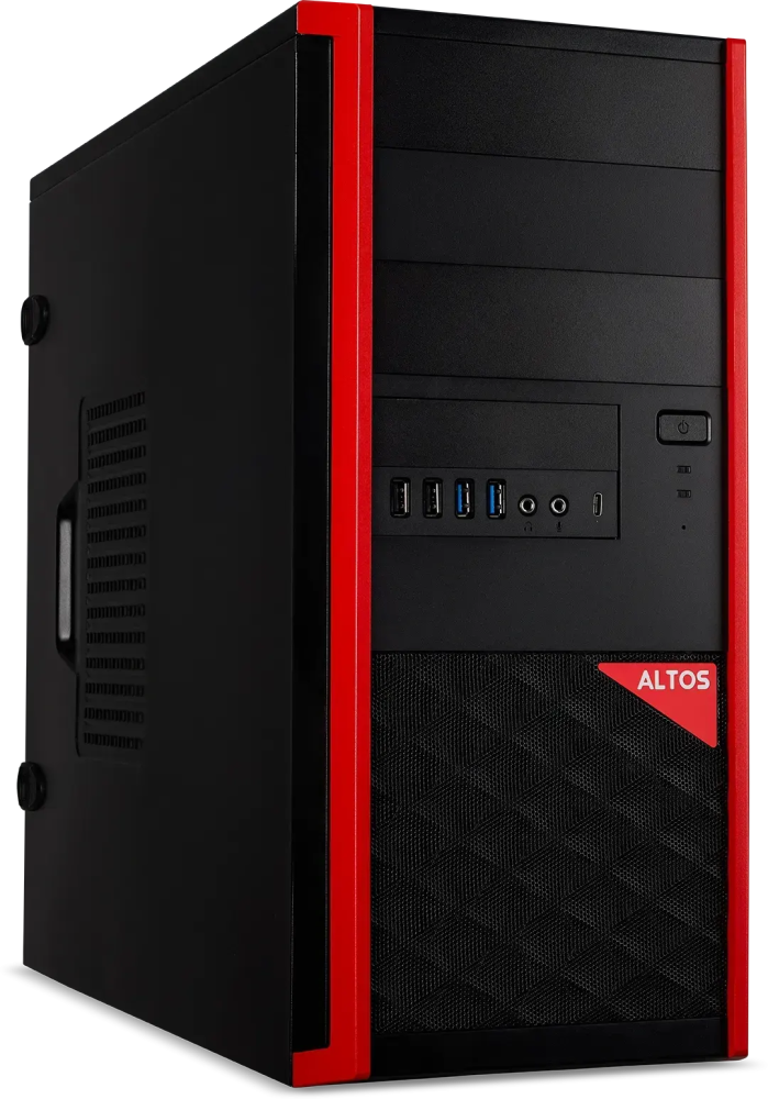 

Рабочая станция Acer Altos Altos BrainSphere P10 F7, Intel Core i5 11400 2.6 ГГц, 8Gb RAM, 256Gb SSD, NVIDIA GeForce RTX 3070 8Gb, без ОС, черный/красный (US.RRKTA.01K), Altos BrainSphere P10 F7