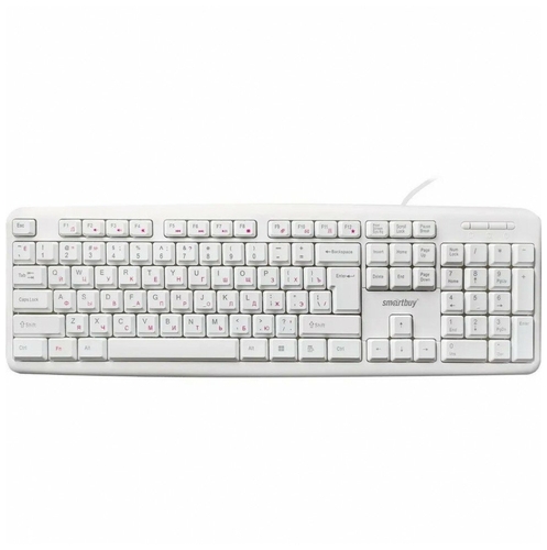 Клавиатура SmartBuy ONE 210, USB, белый