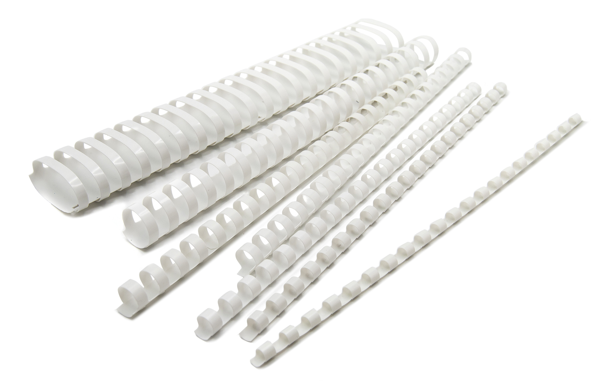 

Пружины для переплета 10мм, 41-55 листов, пластик, 100шт., белые, Silwerhof (1373586), Белый