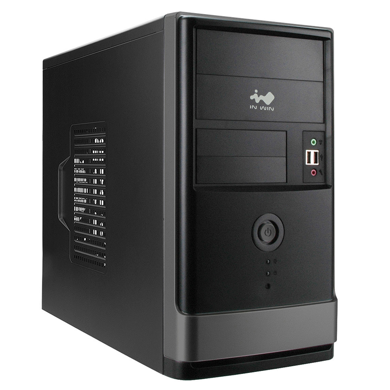 Корпус INWIN EMR002, mATX, Mini-Tower, черный, 400 Вт (6150885)