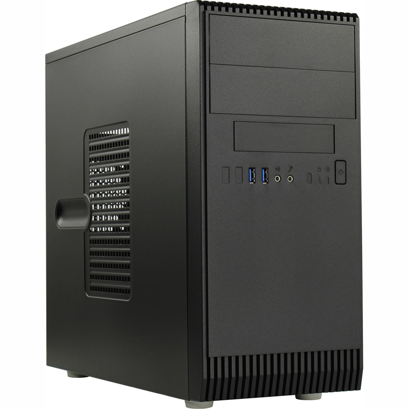 Корпус INWIN ENR064, mATX, Mini-Tower, 2xUSB 3.0, черный, 600 Вт (6178294)