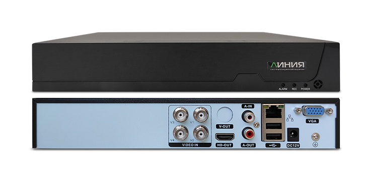 

Гибридный видеорегистратор (XVR/HVR) Линия XVR 4N H.265-N, каналов: 4, до 12 кадров/с, отсеков HDD: 1, AHD/TVI/CVI/CVBS/IP, XVR 4N H.265-N