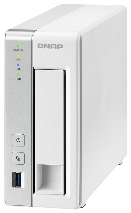 

Сетевой накопитель (NAS) 0 QNAP TS-131 (1шт. Нет), слоты 1x2.5"/3.5" SATA2/3, 1xUSB 3.X, Annapurna Labs Alpine AL-214/4x1.7GHz, DDR3 1Gb, (TS-131K), Белый, TS-131