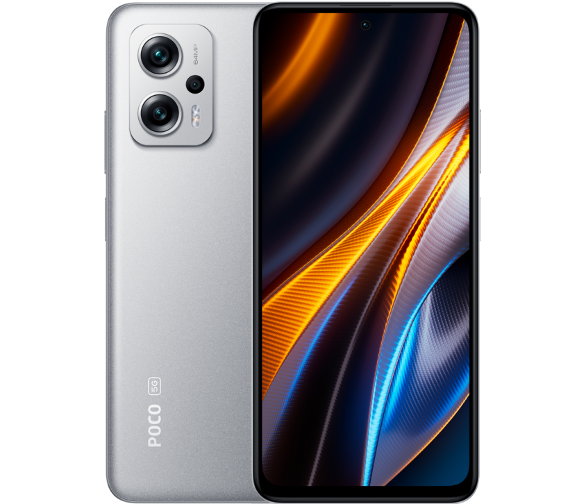 

Смартфон Xiaomi POCO X4 GT, 6.6" 1080x2460 IPS, MediaTek Dimensity 8100, 8Gb RAM, 128Gb, 3G/4G/5G, NFC, Wi-Fi, BT, 3xCam, 2-Sim, 5080 мА⋅ч, USB Type-C, Android 12, серебристый (41220), Серебристый;синий;черный, POCO X4 GT