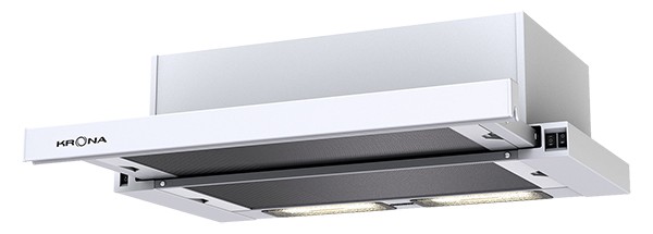 

Вытяжка встраиваемая KRONA Kamilla 600 white, белый (00002902), Kamilla 600 white
