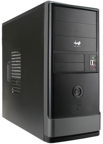 Корпус INWIN EAR002BG, ATX, Midi-Tower, черный/серый, без БП (6151358)