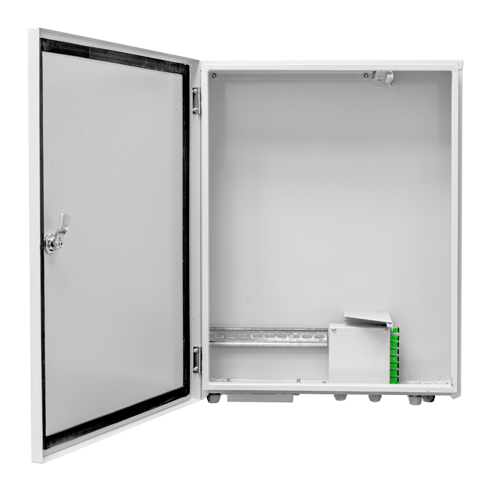 Шкаф уличный всепогодный настенный 3U 500x345 мм, металл, серый, SNR OWC T-2-7035 (SNR-OWC-Real3-T-2-7035)