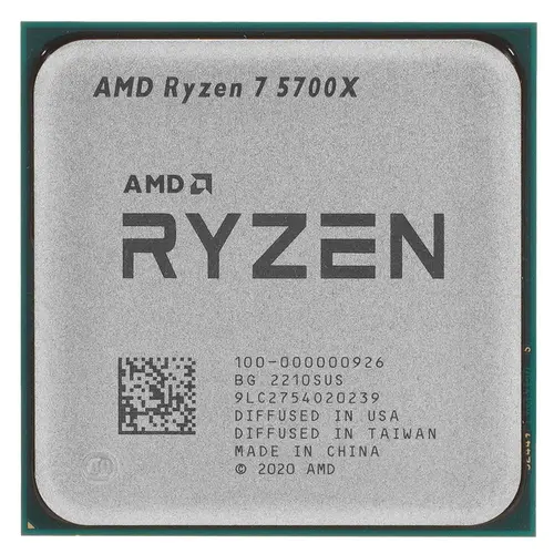 Процессор AMD Ryzen 7-5700X Vermeer, 8C/16T, 3400MHz 32Mb TDP-65W SocketAM4 tray (OEM) (100-000000926)