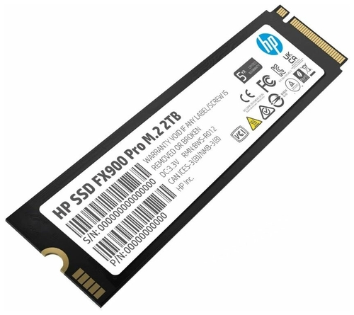 Твердотельный накопитель (SSD) HP 2Tb FX900 Pro, 2280, M.2, NVMe (4A3U1AA#ABB) - фото 1