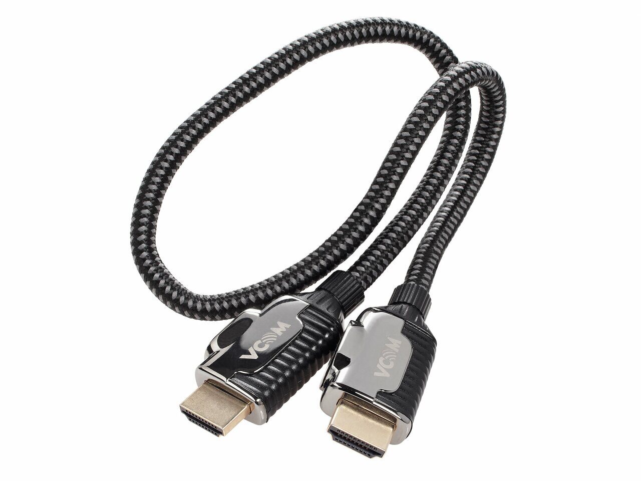 

Кабель HDMI(19M)-HDMI(19M) v2.1 4K, 8K, 50 см, черный VCOM (CG864-0.5M)