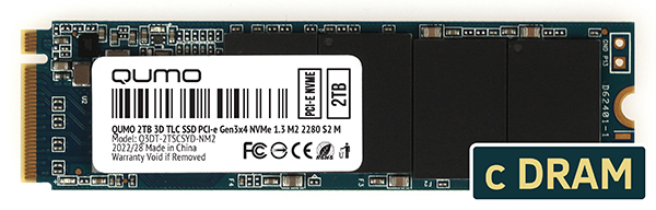 Твердотельный накопитель (SSD) Qumo 2Tb Novation, 2280, M.2, NVMe (Q3DT-2TSCSYD-NM2) - фото 1