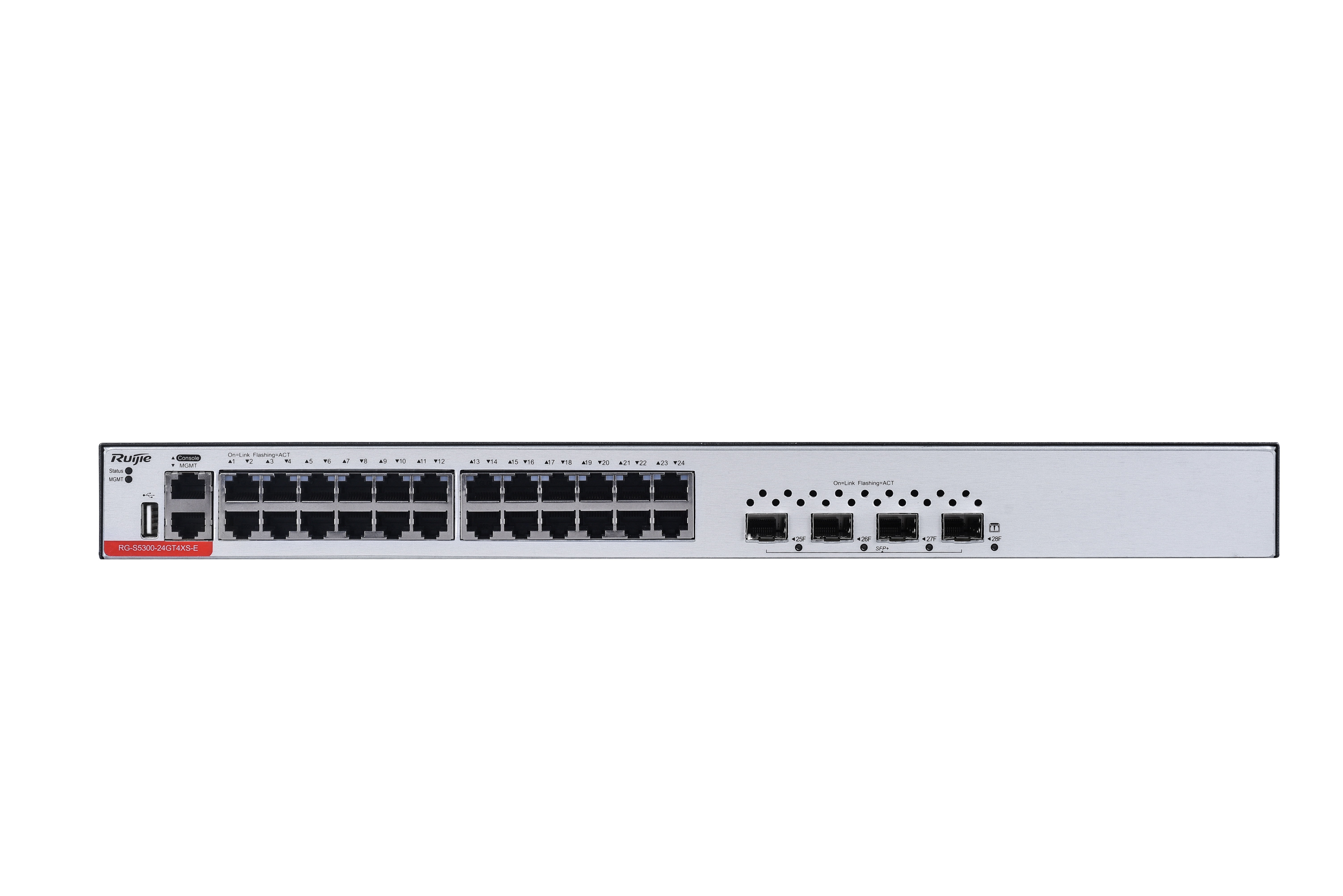 

Коммутатор Ruijie RG-S5300-24GT4XS-E, кол-во портов: 24x1 Гбит/с, кол-во SFP/uplink: SFP+ 4x10 Гбит/с, установка в стойку (RG-S5300-24GT4XS-E), RG-S5300-24GT4XS-E