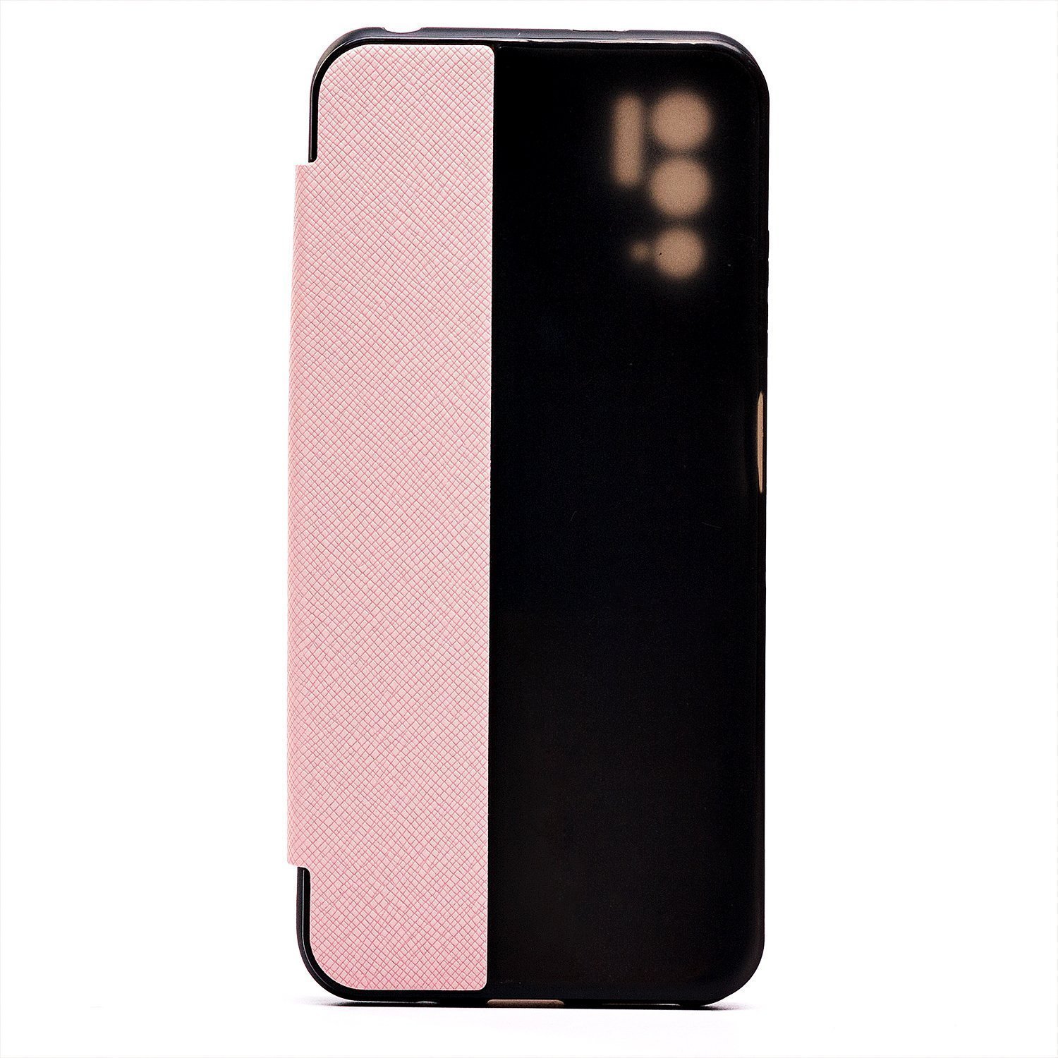 

Чехол-книжка BC003 для смартфона Xiaomi Redmi Note 11SE, пластик, черный/розовый (207349)