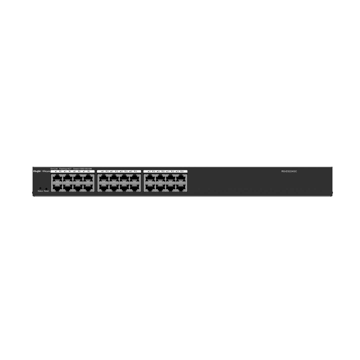 

Коммутатор Reyee (Ruijie) RG-ES224GC, управляемый, кол-во портов: 24x1 Гбит/с (RG-ES224GC), RG-ES224GC