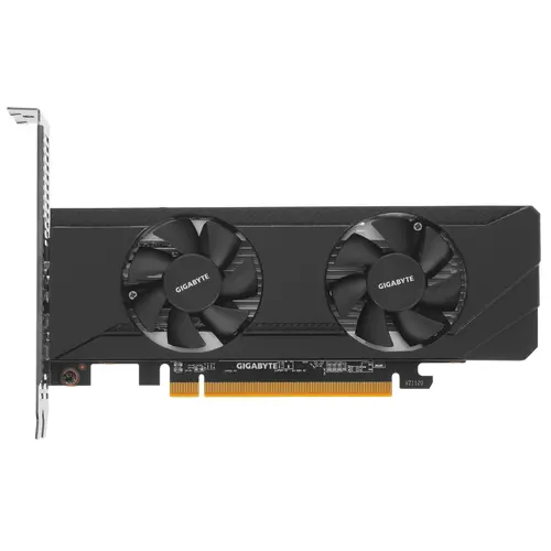 Видеокарта GIGABYTE AMD Radeon RX 6400 GV-R64D6-4GL, 4Gb DDR6, 64bit, PCI-E, HDMI, DP, Retail (GV-R64D6-4GL) - фото 1