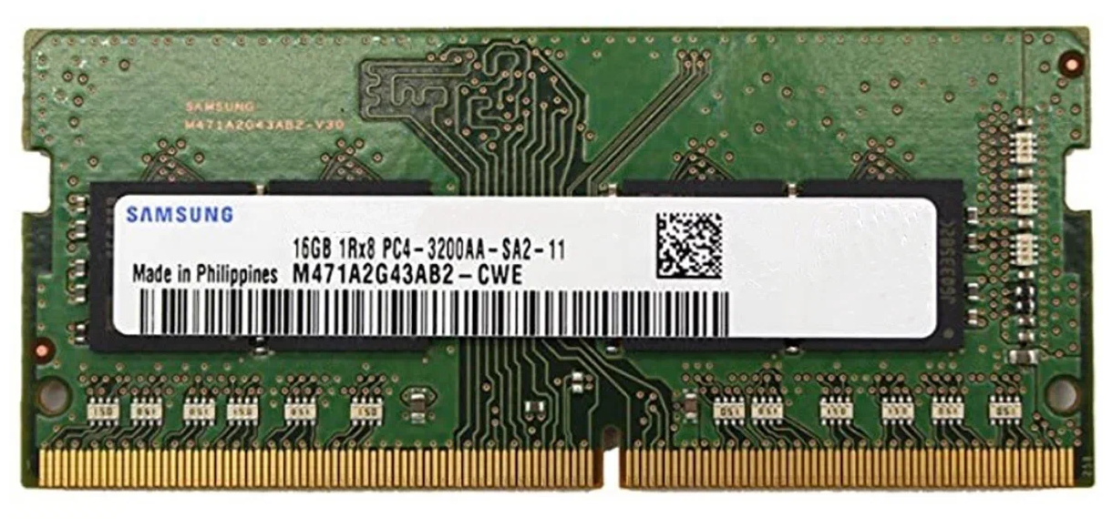 Память DDR4 SODIMM 16Gb, 3200MHz Samsung (M471A2G43AB2-CWE)