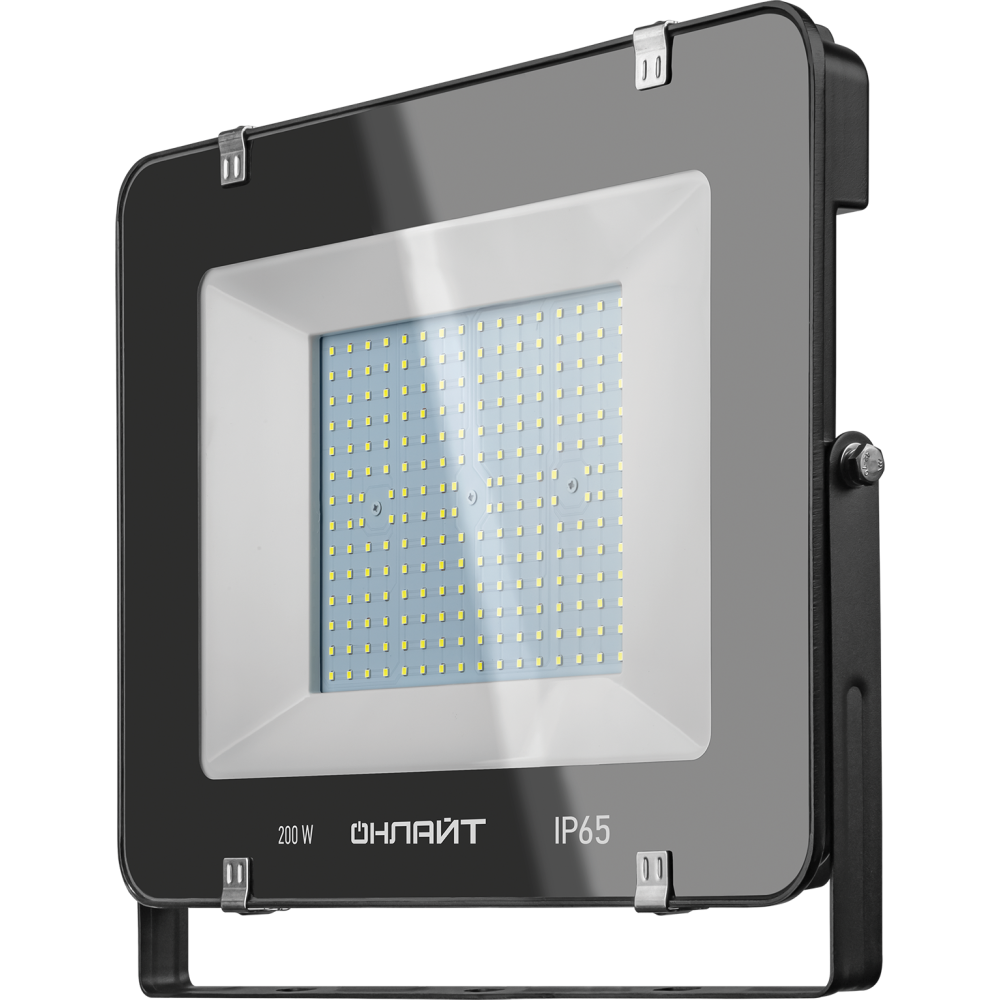 

Прожектор светодиодный ОНЛАЙТ OFL-200-6.5K-BL-IP65-LED, 200Вт, 18000лм, 6500K, IP65, черный (14345), OFL-200-6.5K-BL-IP65-LED