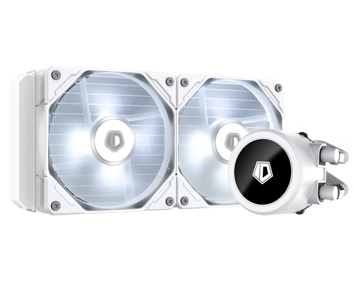 

Жидкостное охлаждение ID-COOLING FROSTFLOW X 240 LITE SNOW для Socket 115x/2066/2011/2011-3/1200/1700/AM4, 250 Вт, 2x120мм (FROSTFLOW_X_240_LITE_SNOW), FROSTFLOW X 240 LITE SNOW
