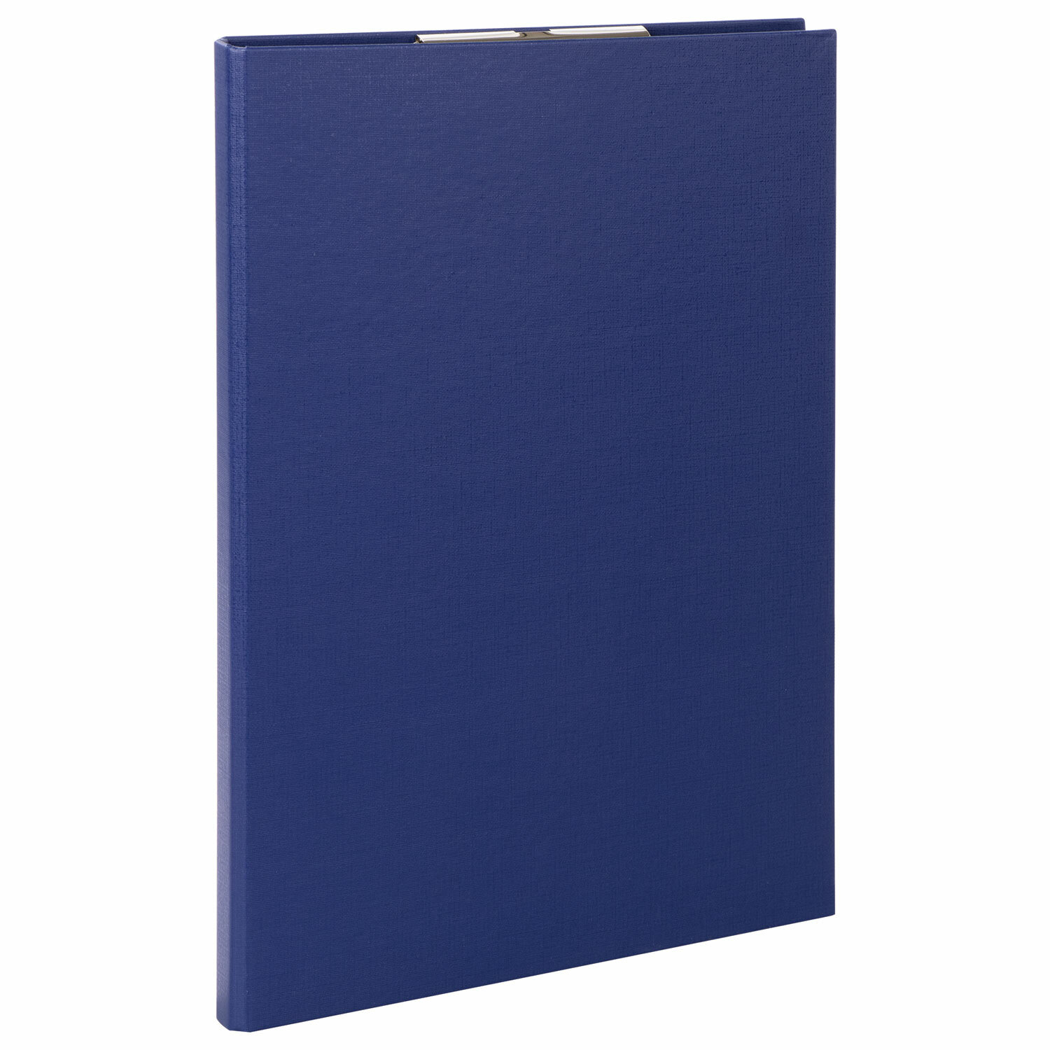 Папка-планшет с зажимом STAFF А4, картон/бумвинил, синий (229054)