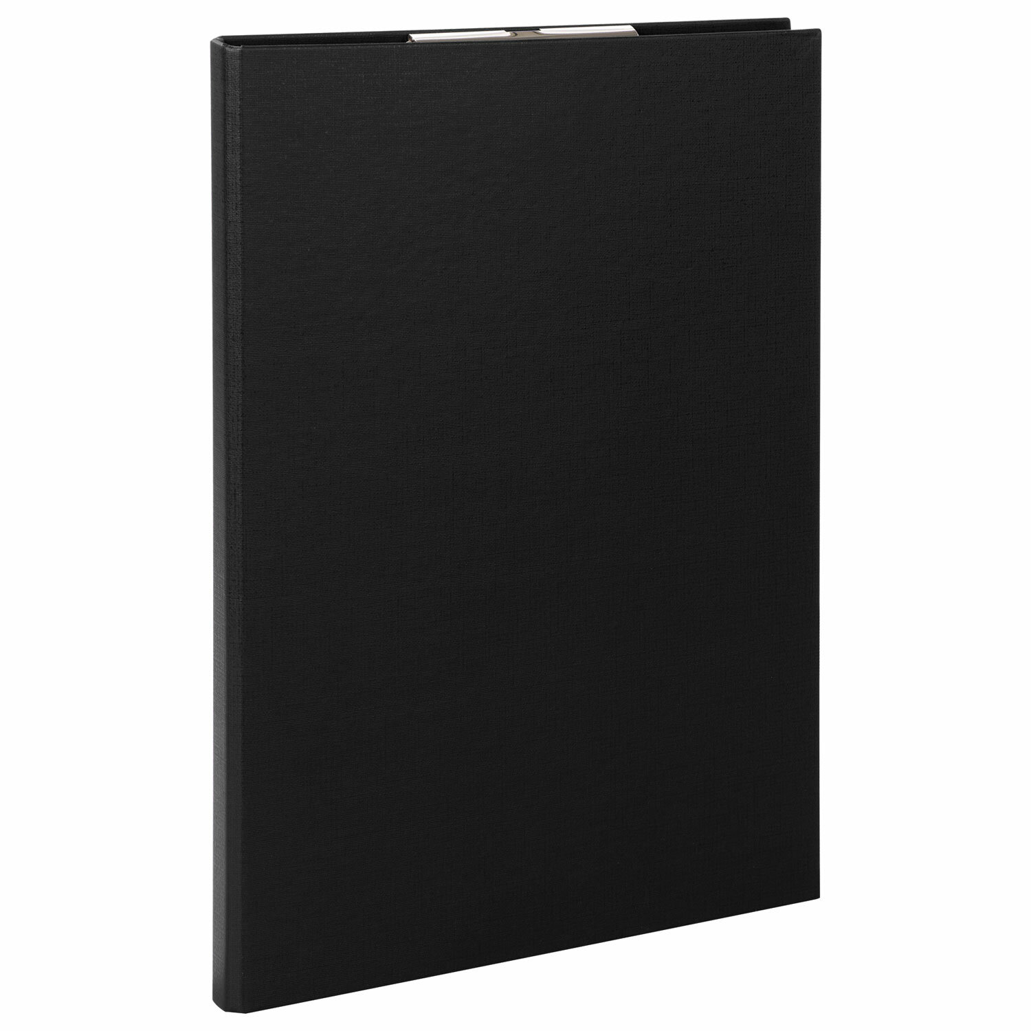 Папка-планшет с зажимом STAFF А4, картон/бумвинил, черный (229053)