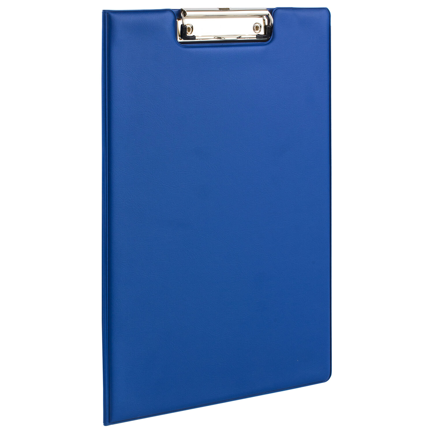 Папка-планшет с зажимом STAFF А4, картон/ПВХ, синий (229558)