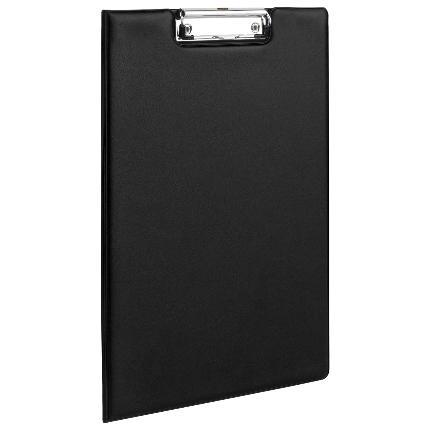 Папка-планшет с зажимом STAFF А4, картон/ПВХ, черный (229557)