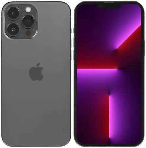 

Смартфон Apple iPhone 13 Pro Max A2643, 6.7" 2778x1284 OLED, Apple A15 Bionic, 256Gb, 3G/4G/5G, NFC, Wi-Fi, BT, 3xCam, 2-Sim (nano SIM+eSIM), Lightning, iOS 15, графитовый (MLLA3CN/A), iPhone 13 Pro Max A2643