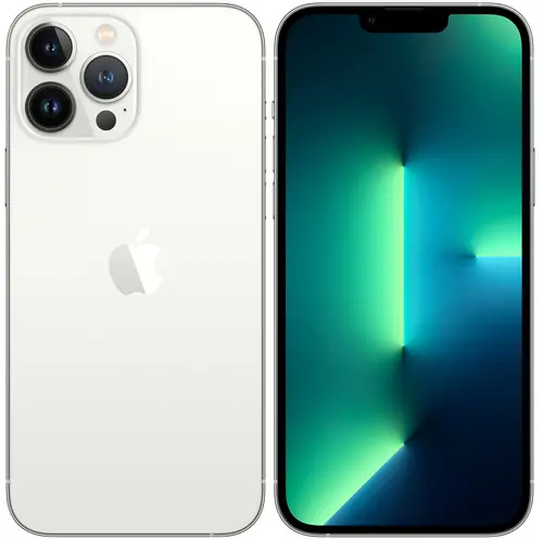 

Смартфон Apple iPhone 13 Pro Max A2643, 6.7" 1284x2778 OLED, Apple A15 Bionic, 128Gb, 3G/4G/5G, NFC, Wi-Fi, BT, 3xCam, 2-Sim (nano SIM+eSIM), Lightning, iOS 15, серебристый (MLL73B/A), iPhone 13 Pro Max A2643
