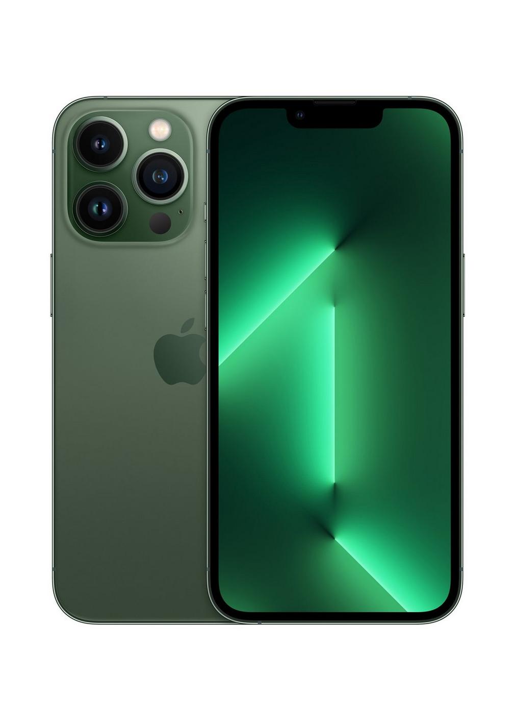 

Смартфон Apple iPhone 13 Pro A2483, 6.1" 1170x2532 OLED, Apple A15 Bionic, 128Gb, 3G/4G/5G, NFC, Wi-Fi, BT, 3xCam, 2-Sim (nano SIM+eSIM), Lightning, iOS 15, зеленый (MNDT3LL/A), iPhone 13 Pro A2483