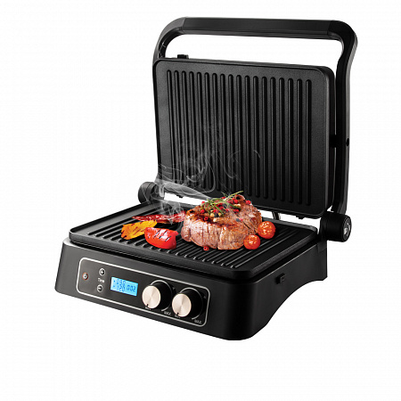 

Гриль Redmond SteakMaster RGM-M817D 2 кВт, серебристый/черный (RGM-M817D), RGM-M817D