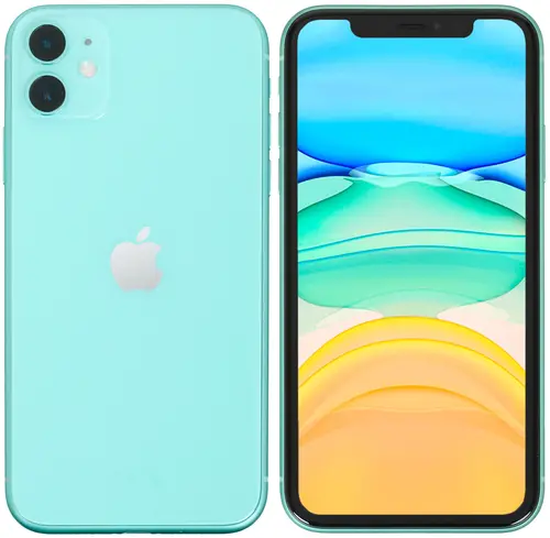 

Смартфон Apple iPhone 11 A2221, 6.1" 1792x828 IPS, Apple A13 Bionic, 64Gb, 3G/4G, NFC, Wi-Fi, BT, 2xCam, Lightning, iOS 13, зеленый (MHDG3B/A), iPhone 11 A2221
