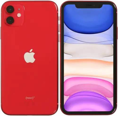 

Смартфон Apple iPhone 11 A2221, 6.1" 828x1792 IPS, Apple A13 Bionic, 64Gb, 3G/4G, NFC, Wi-Fi, BT, 2xCam, Lightning, iOS 13, красный (MHDD3ZD/A), iPhone 11 A2221