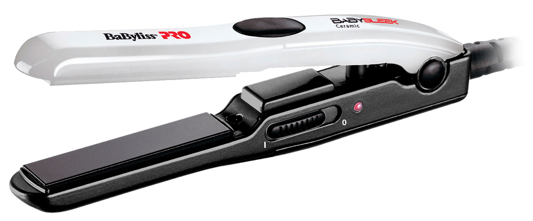 

Щипцы Babyliss Pro Babysleek, 200°C, керамическое покрытие, 1.8м, белый/черный (BAB2050E), Babysleek