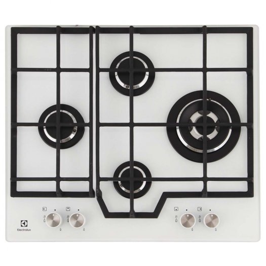 

Газовая варочная панель ELECTROLUX 600 PRO GME363NV 4 конфорки, белая (GME363NV), GME363NV