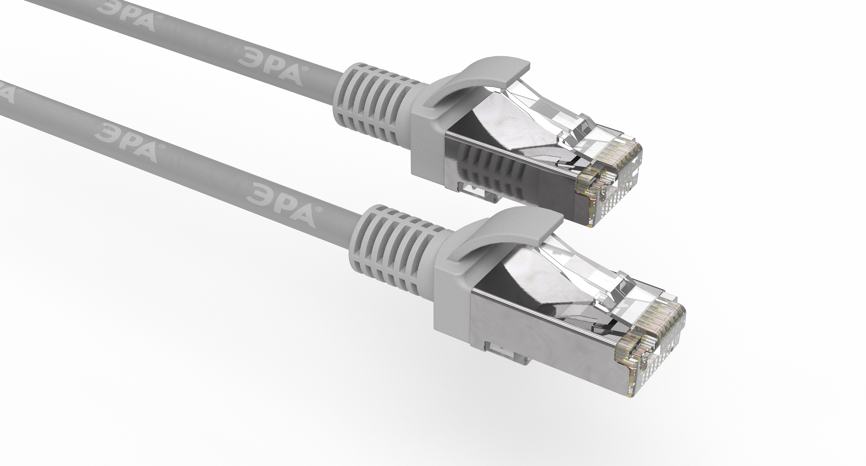

Патч-корд FTP кат.5e, 5м, RJ45-RJ45, серый, экранированный, ЭРА PC-5F-A (Б0051384), PC-5F-A