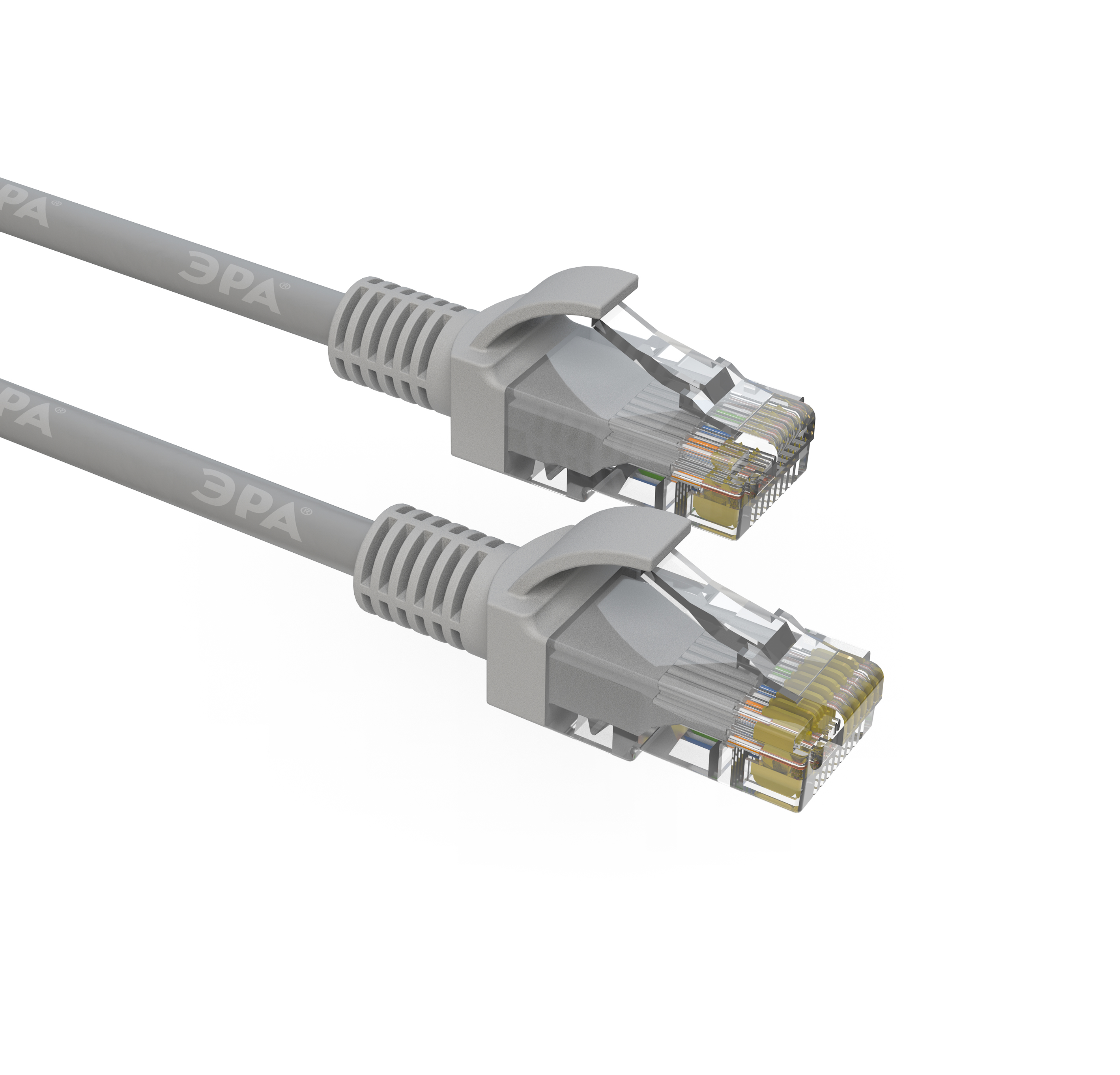 

Патч-корд UTP кат.5e, 2м, RJ45-RJ45, серый, ЭРА PC-2U-A (Б0051372), PC-2U-A