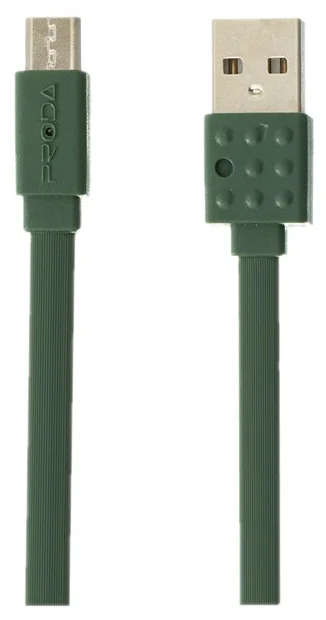 

Кабель Micro USB 2.0(Bm)-USB 2.0(Am), плоский, 2.1A, 1.2м, зеленый Remax Lego PC-01m ( PC-01m ), PC-01m